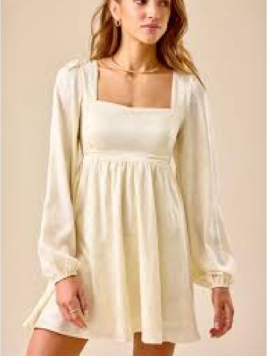 Altar'd State Dresses & Skirts - Altar’d State Ivory Floral Jacquard Embossed Mini Dress